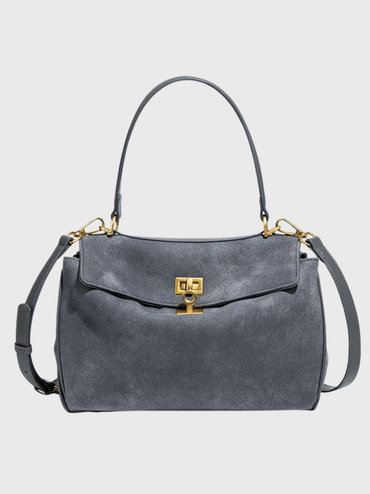 Amara Belle™ Suede Bag I Grey
