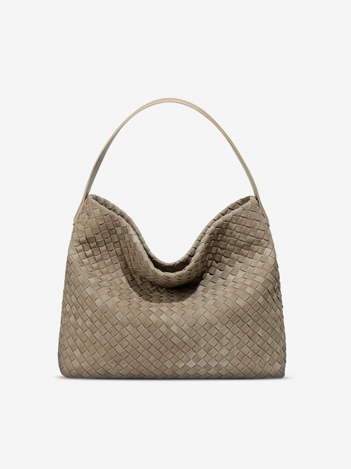 Floria™ Suede Tote Bag I Beige