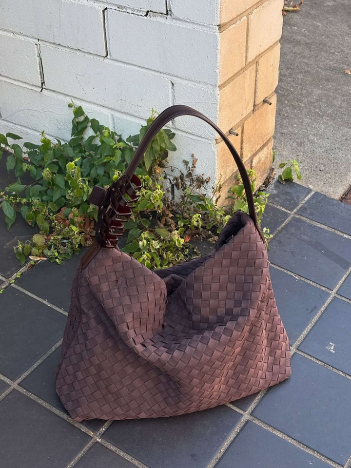 Floria™ Suede Tote Bag I Grey