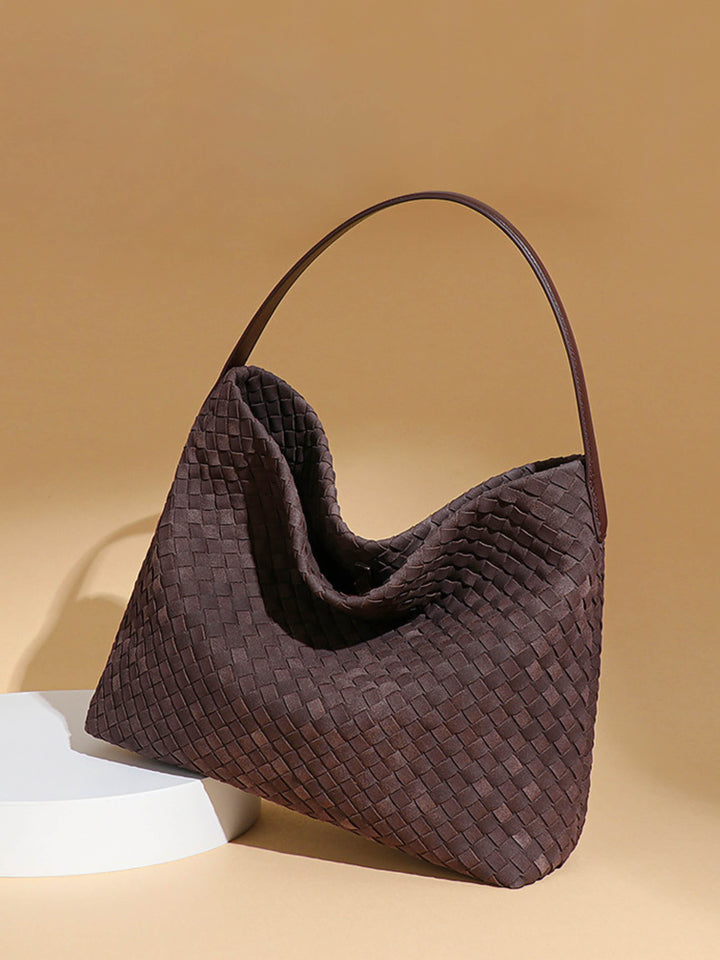 Floria™ Suede Tote Bag I Grey