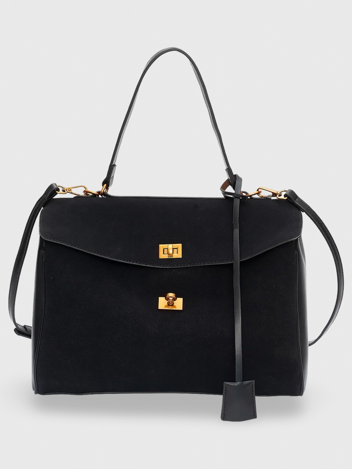 Amara™ Suede Bag I Black
