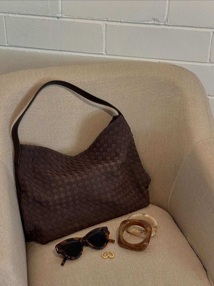 Floria™ Suede Tote Bag I Olive Green