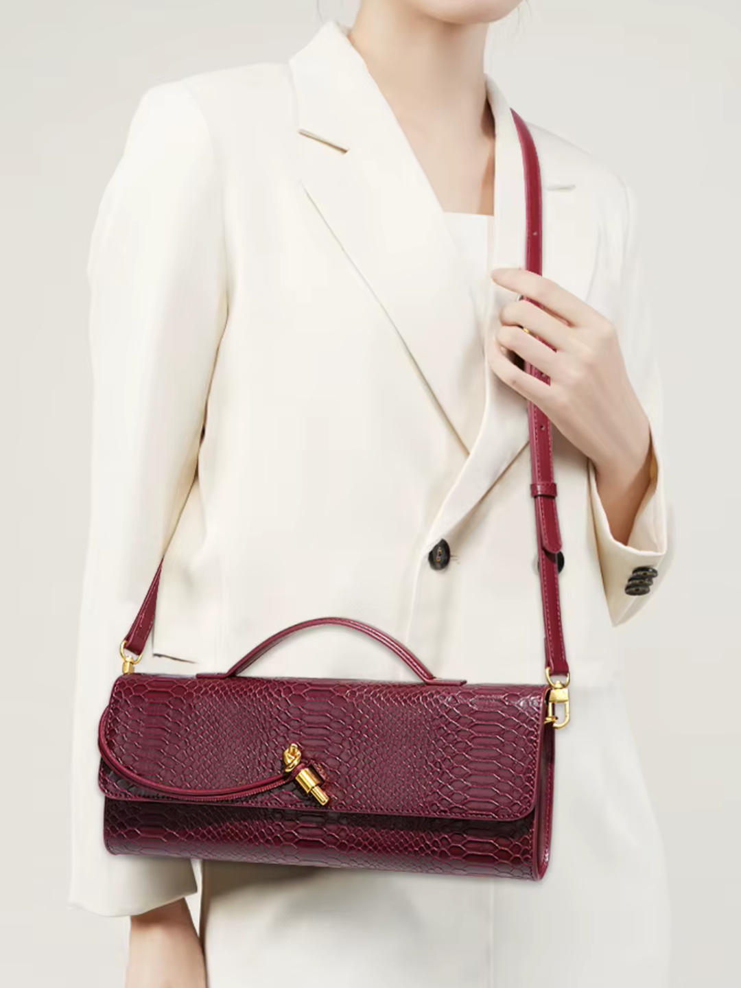 Valencia™ Croc Clutch Bag