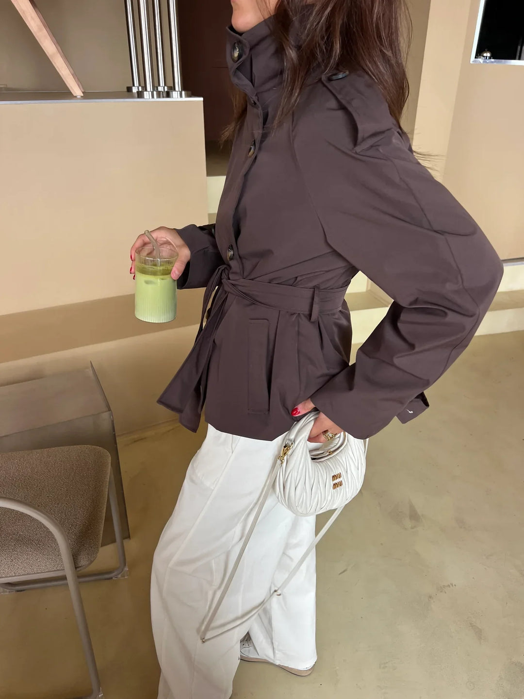 The Aurelia™ Trench Coat - Brown