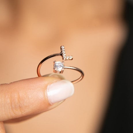 Custom Letter Ring