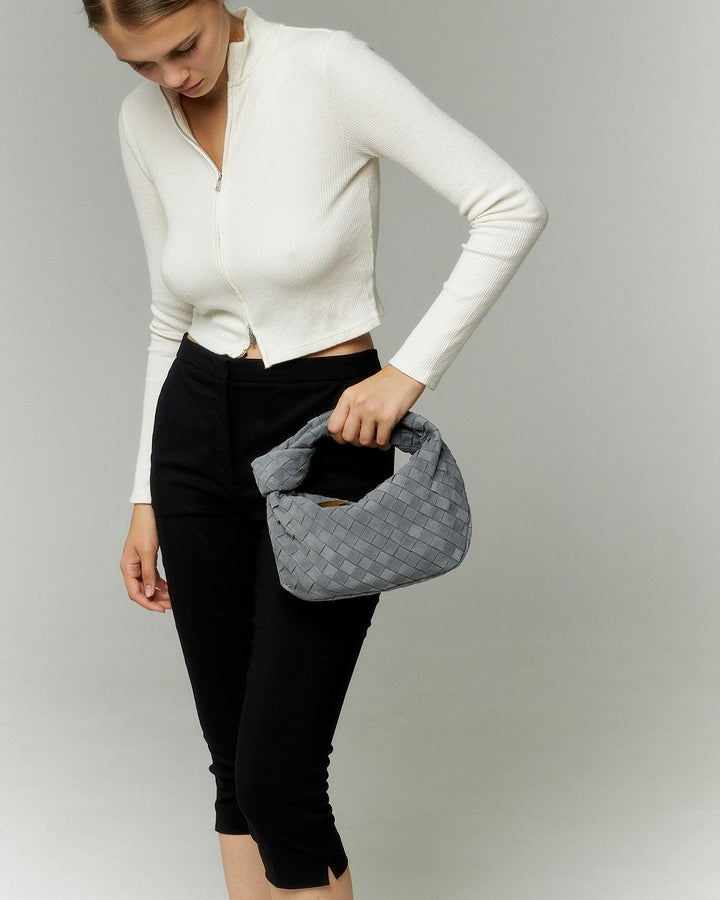 Elara Suede Bag Mini I Grey