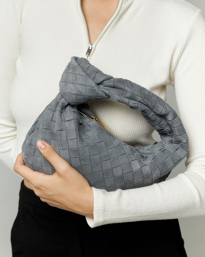 Elara Suede Bag Mini I Grey