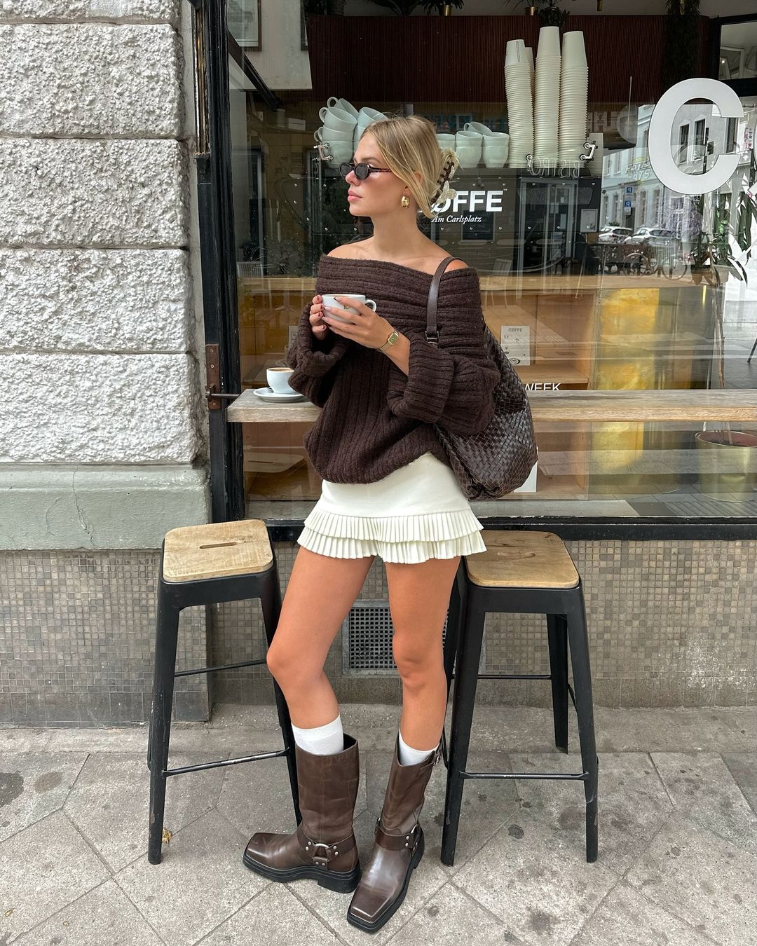 Aria Knit Sweater I Brown