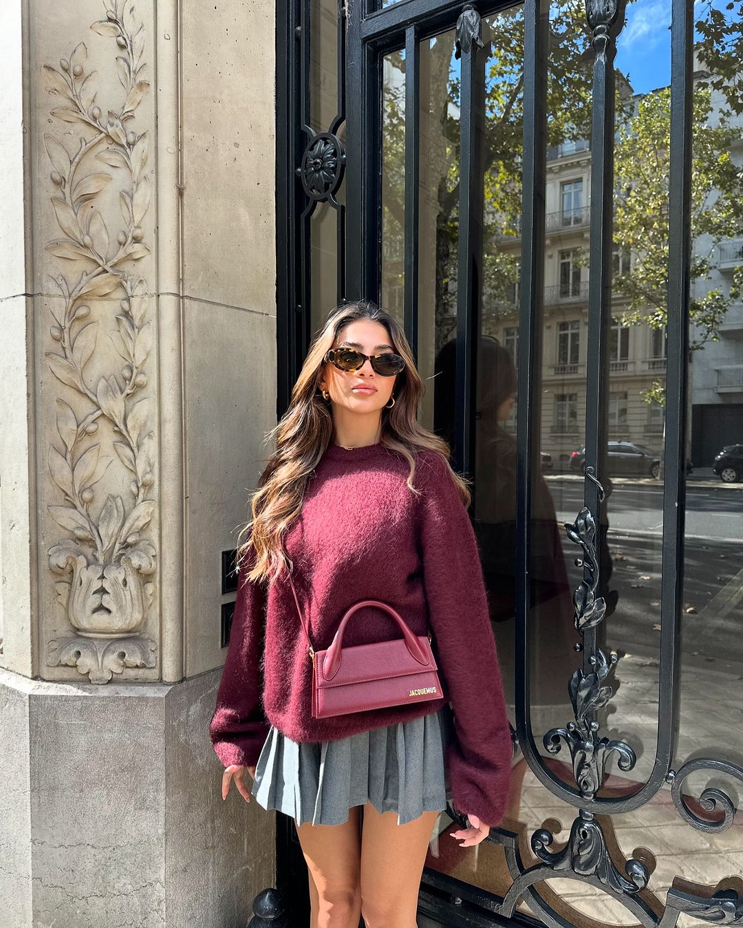 Aria Knit Sweater I Burgundy