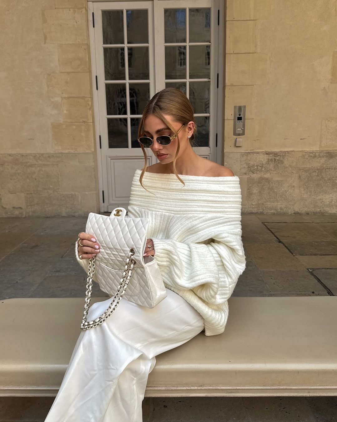 Aria Knit Sweater I Cream