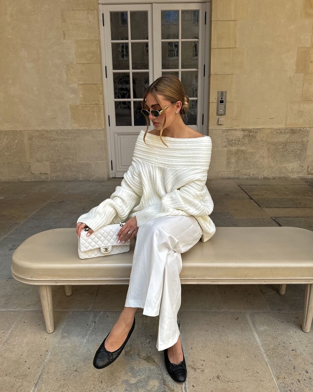 Aria Knit Sweater I Cream