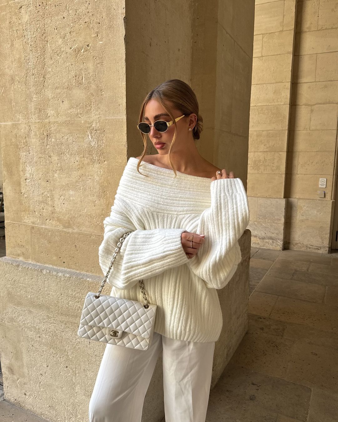 Aria Knit Sweater I Cream