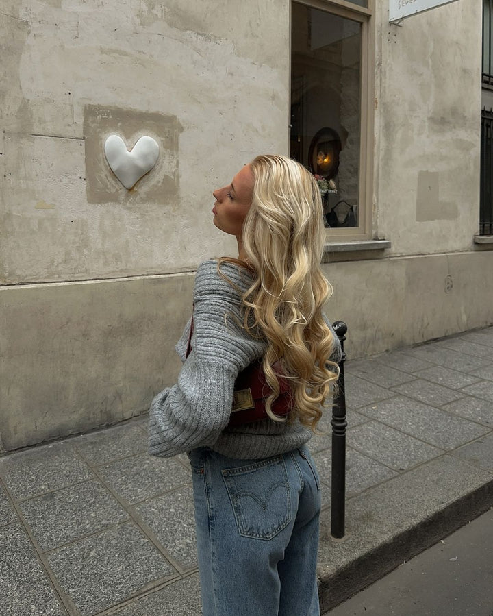 Aria Knit Sweater I Grey