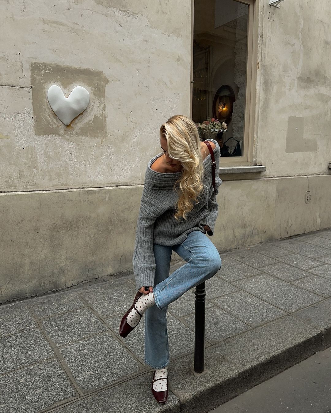 Aria Knit Sweater I Grey