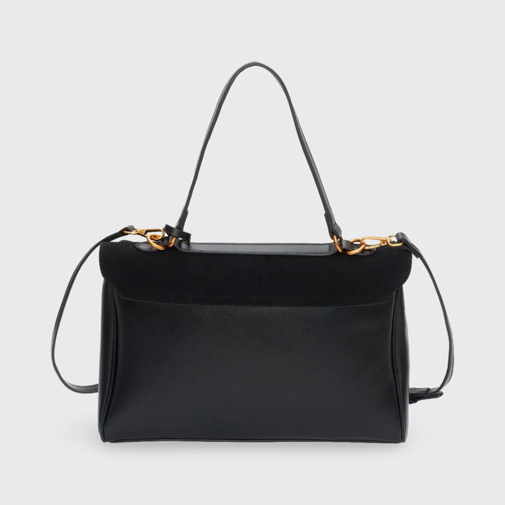 Amara™ Suede Bag I Black