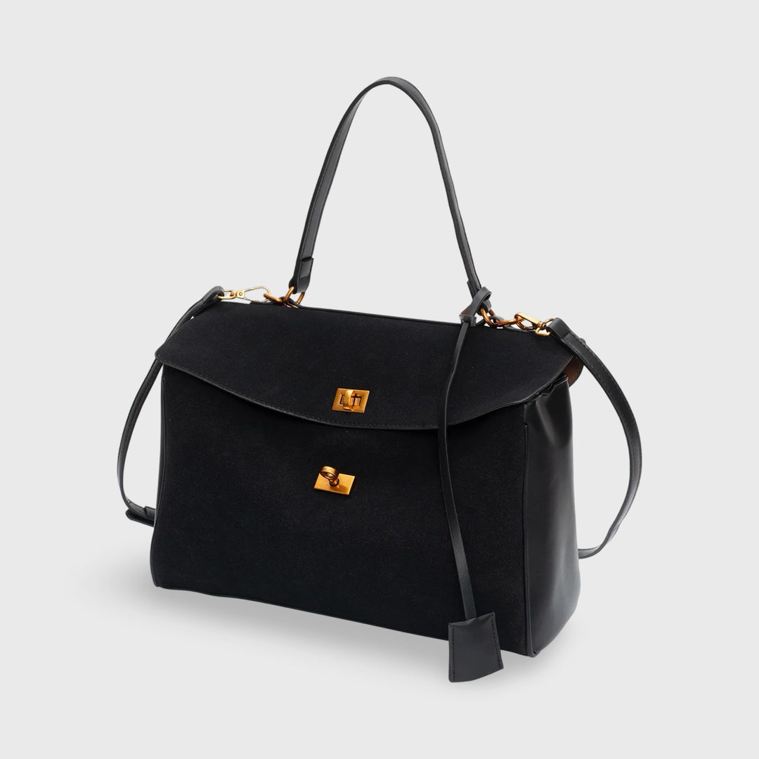 Amara™ Suede Bag I Black