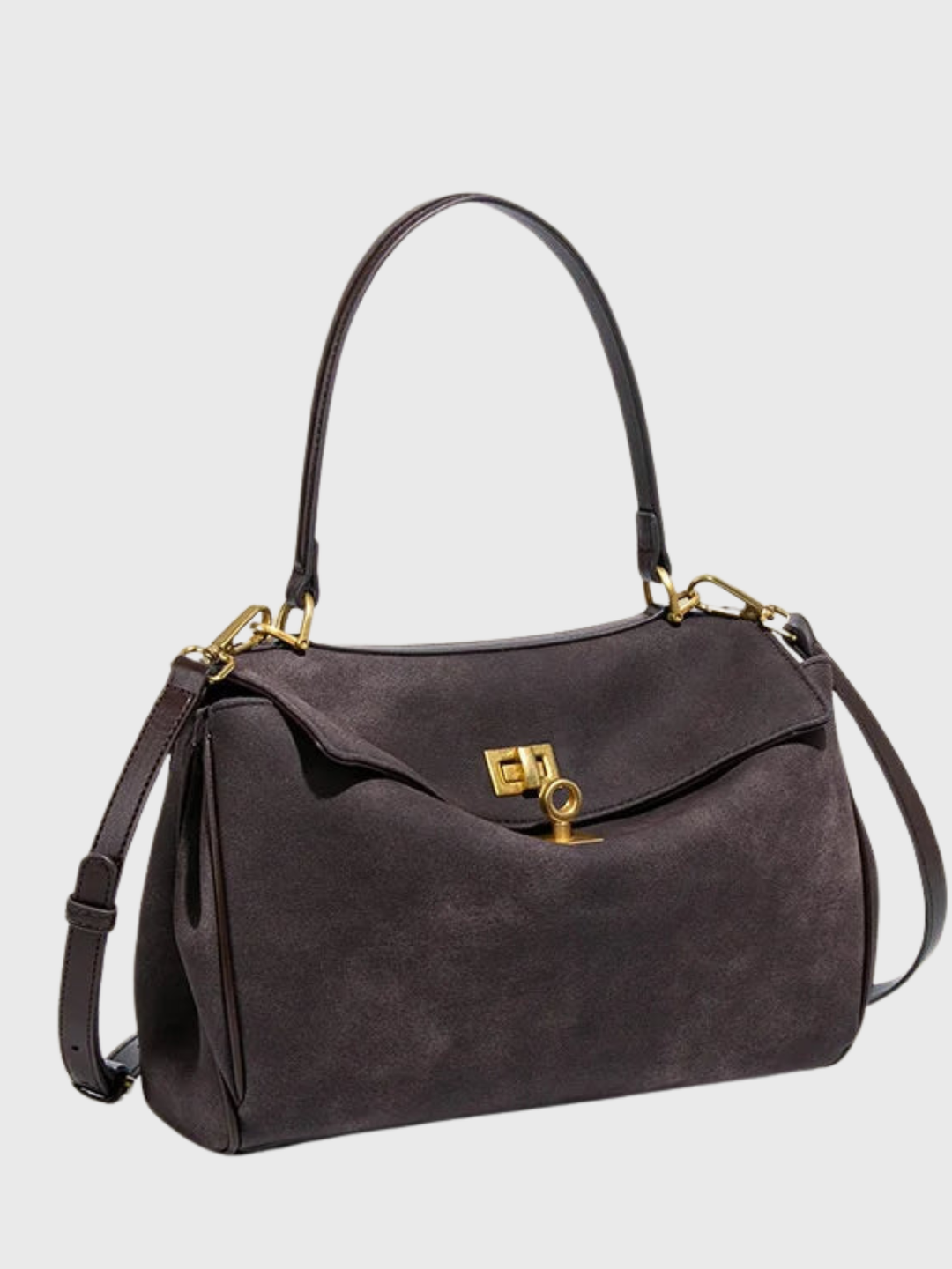 Amara Belle™ Suede Bag I Beige