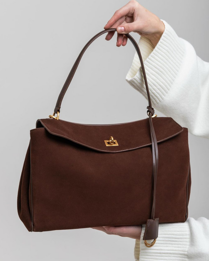 Amara Suede Bag I Mocha