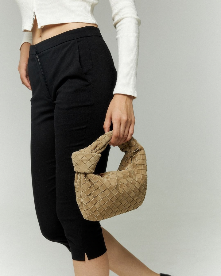 Elara Suede Bag Mini I Beige