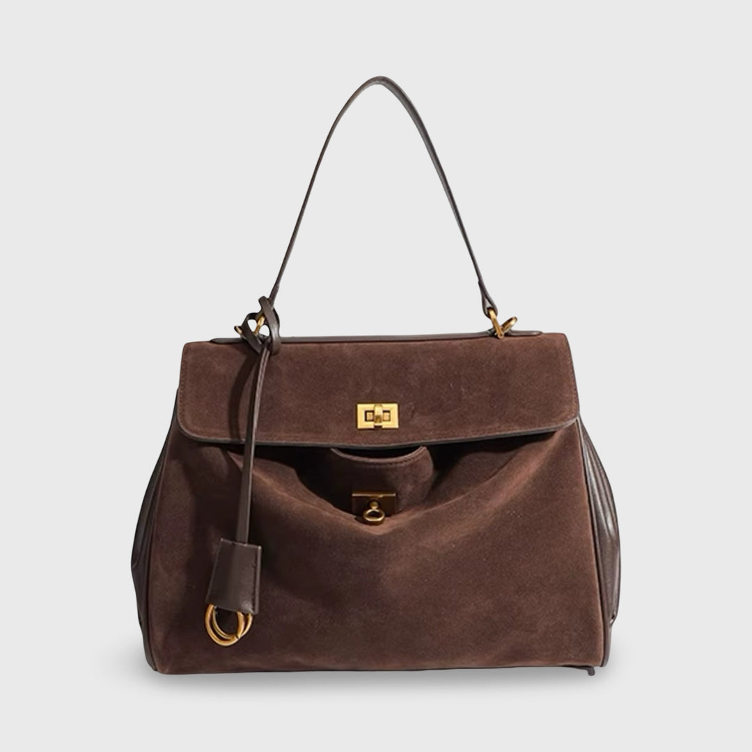 Amara Belle™ Suede Bag I Choco