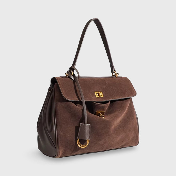 Amara Belle™ Suede Bag I Choco