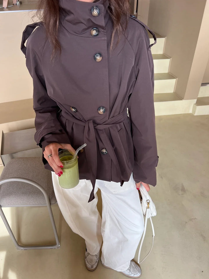 The Aurelia™ Trench Coat - Brown