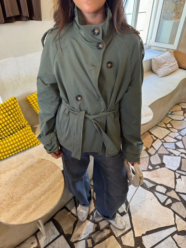 The Aurelia™ Trench Coat - Khaki