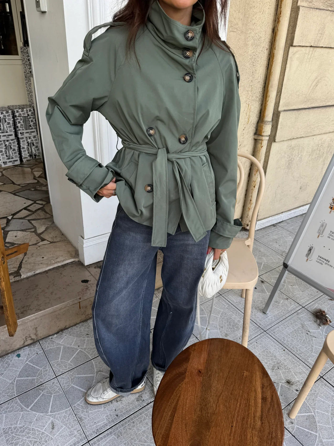 The Aurelia™ Trench Coat - Khaki