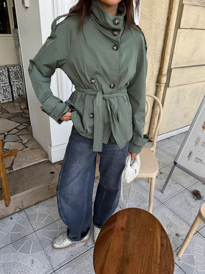 The Aurelia™ Trench Coat - Khaki