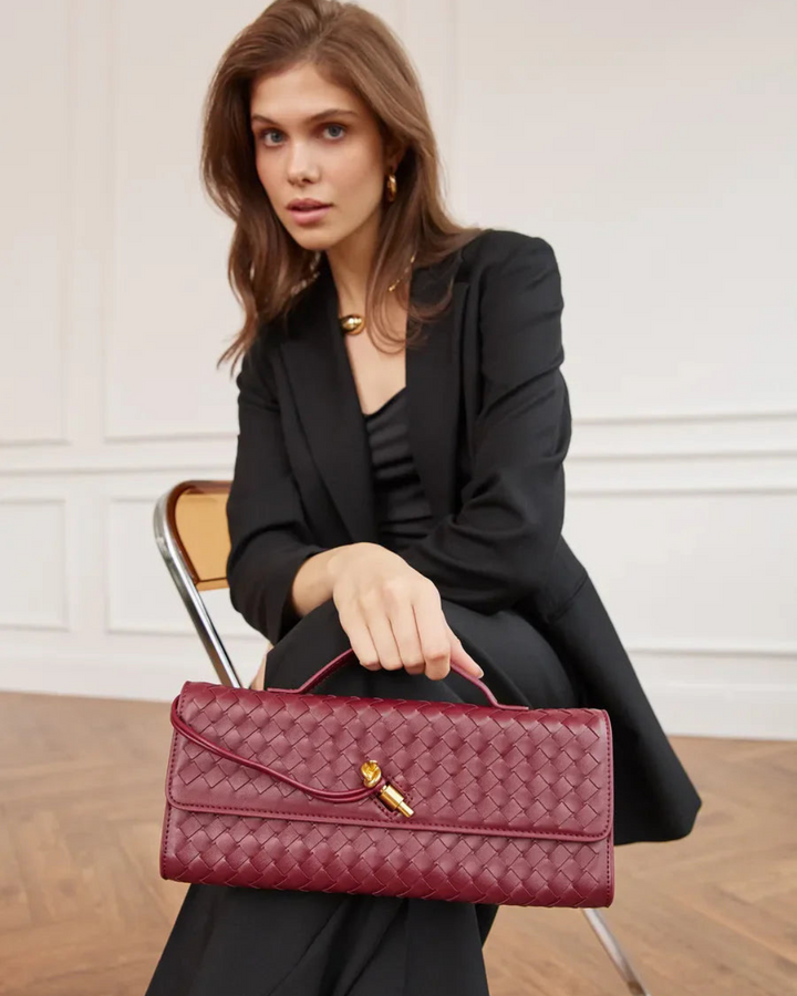 Valencia Clutch Bag I Burgundy