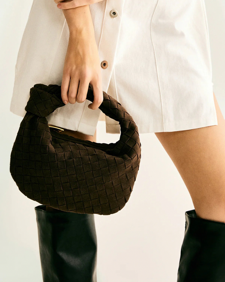 Elara Suede Bag Mini I Coffee
