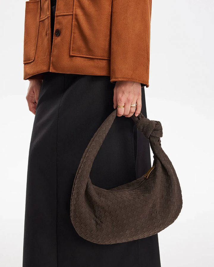 Elara Suede Bag I Coffee