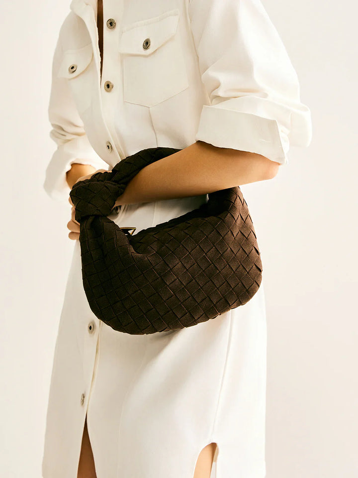 Elara Suede Bag Mini I Coffee