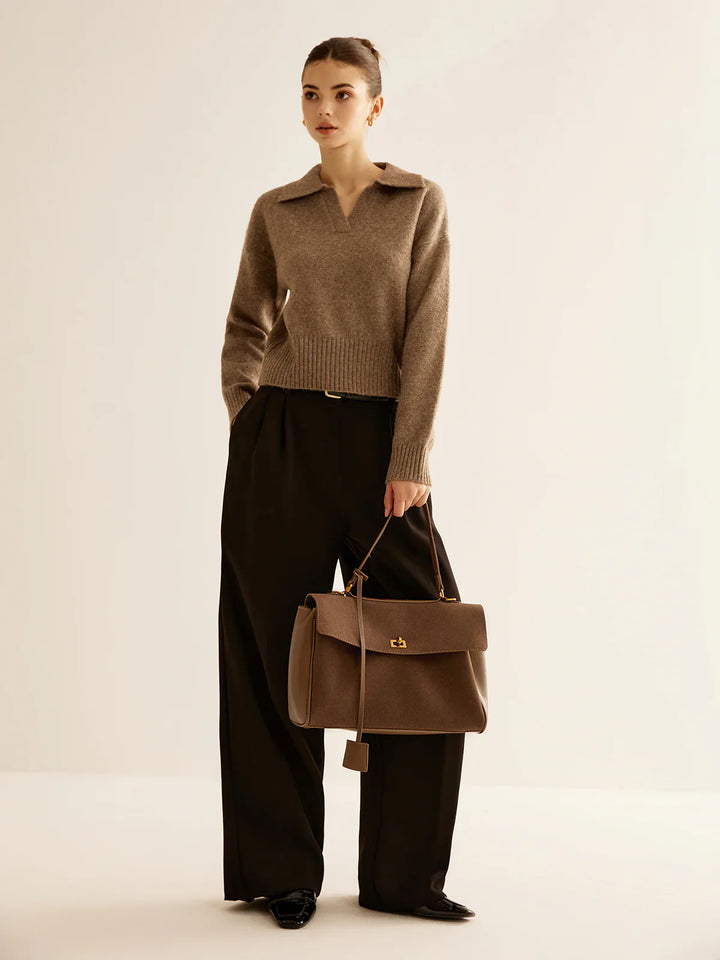 Amara Suede Bag I Brown