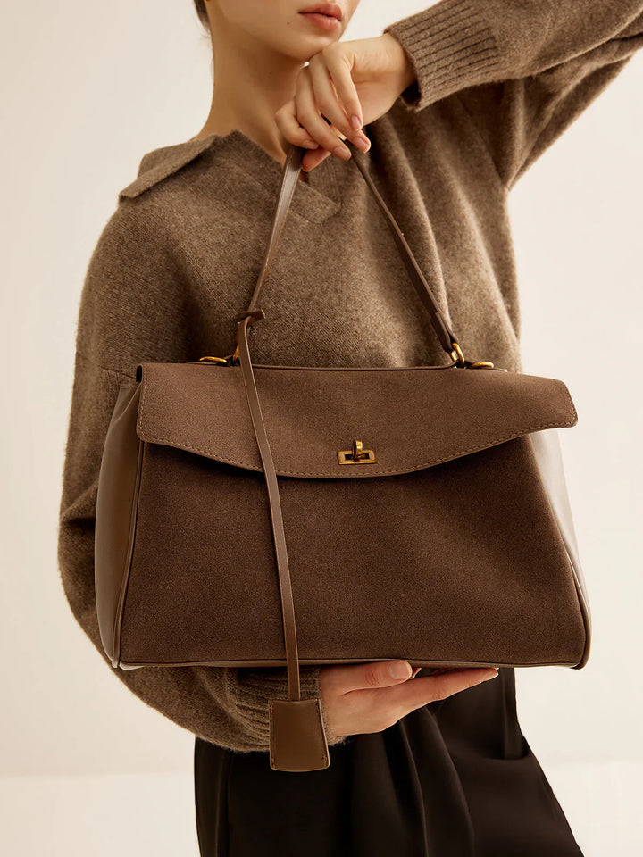 Amara Suede Bag I Brown