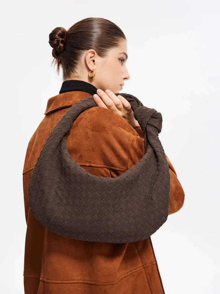 Elara Suede Bag I Coffee