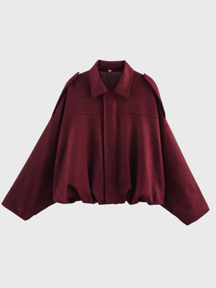 The Marlowe™ Suede Bomber Jacket I Pink