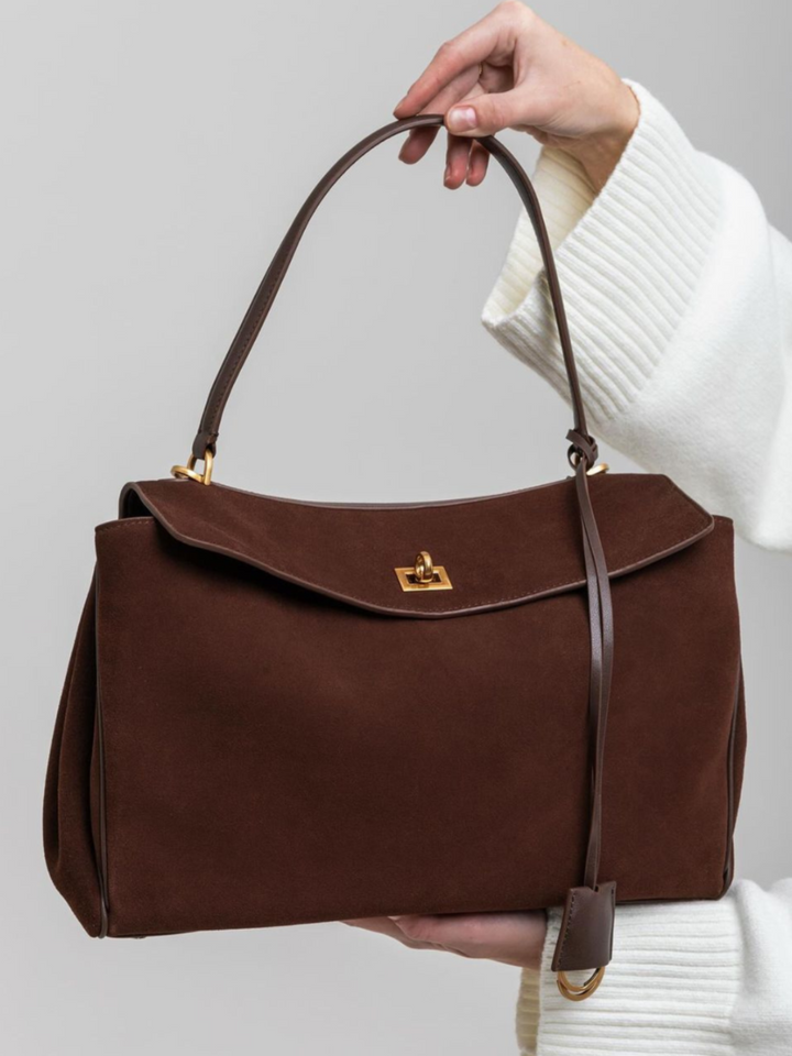 Amara™ Suede Bag I Mocha