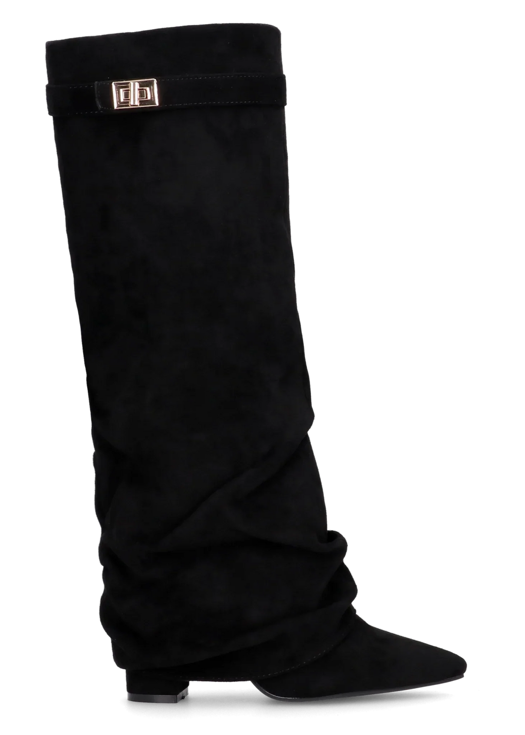 Celeste™ Slouchy Suede knee high boots - Black