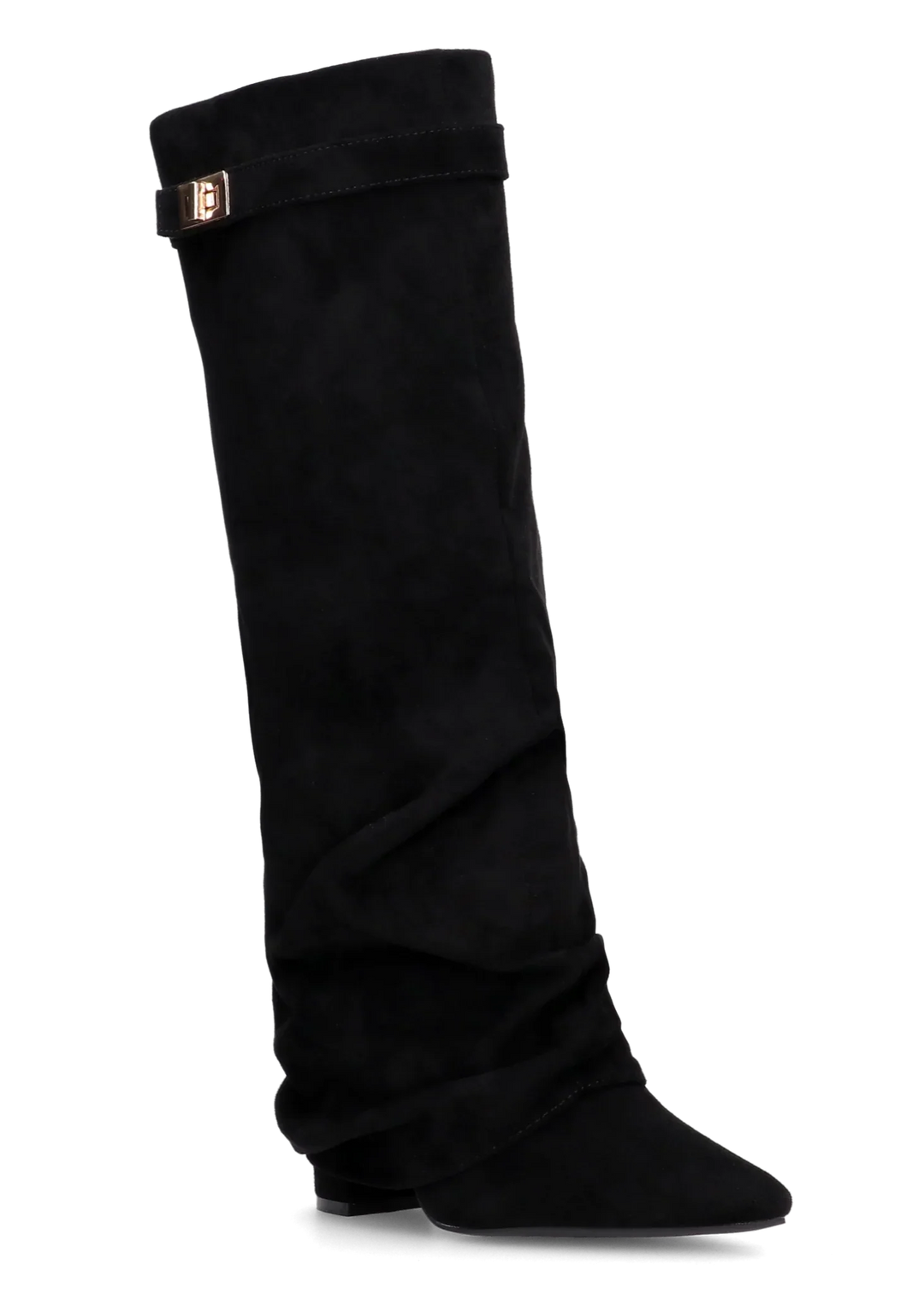 Celeste™ Slouchy Suede knee high boots - Black