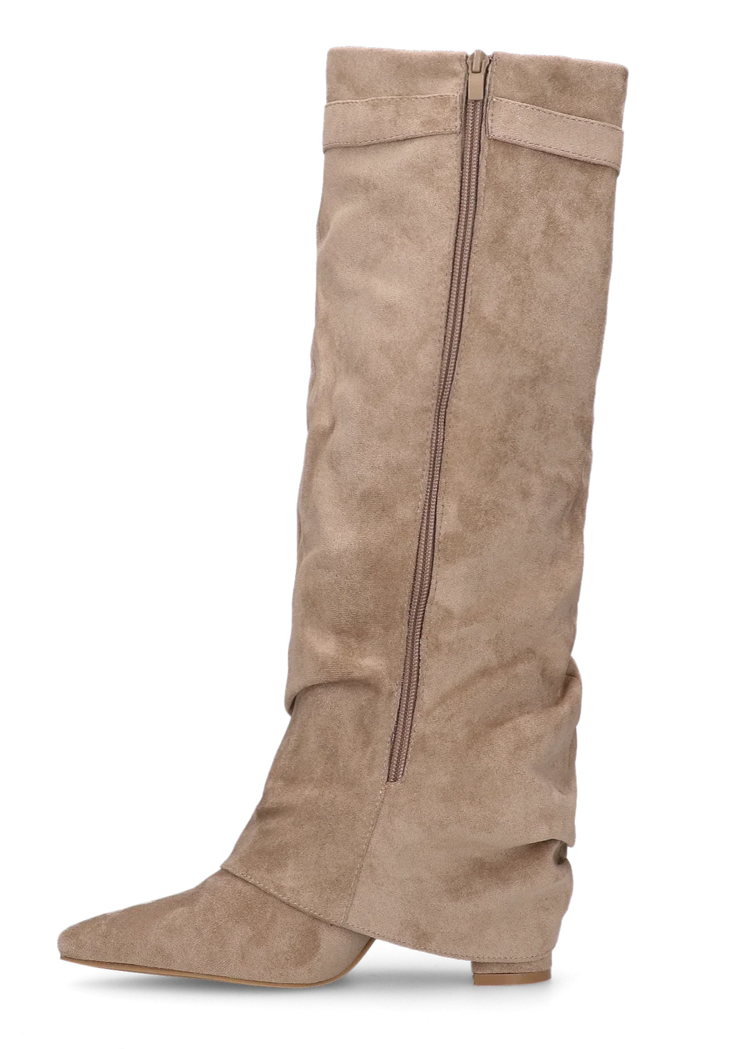 Celeste™ Slouchy Suede knee high boots - Beige