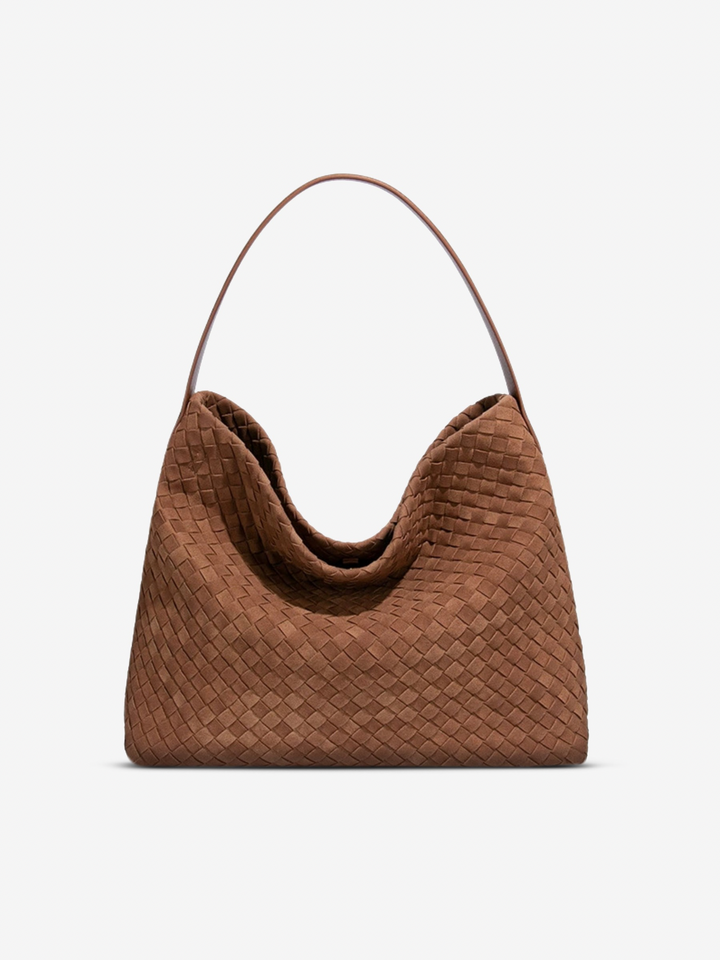 Floria™ Suede Tote Bag I Beige