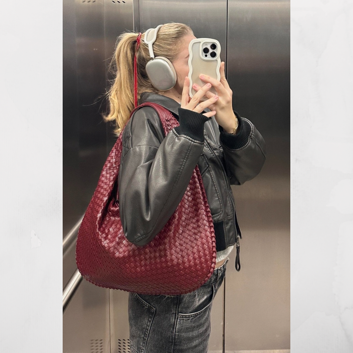 Everyday Tote Bag | Wine Red