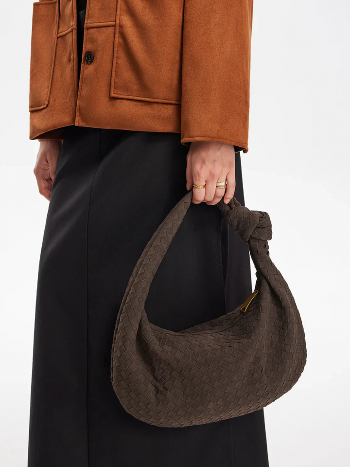 Elara™ Suede Bag I Coffee