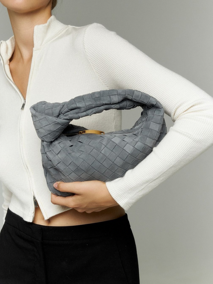 Elara™ Suede Bag Mini I Grey