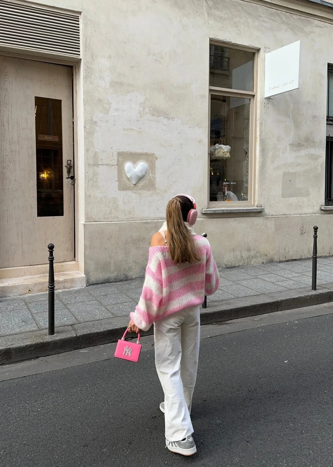 Anna Pink Knit Sweater