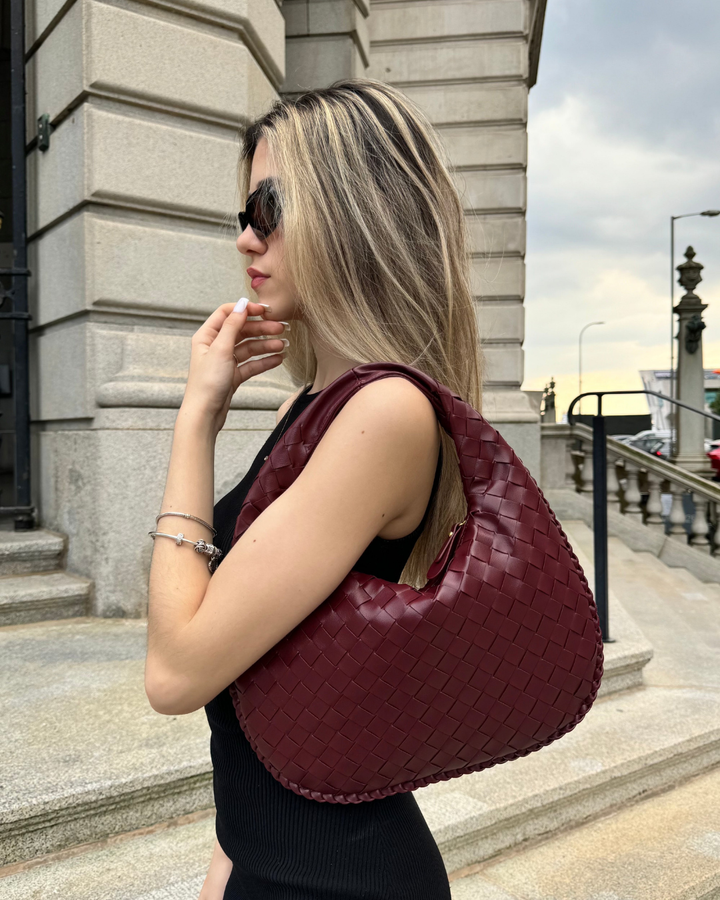 Serena Tote Bag | Burgundy