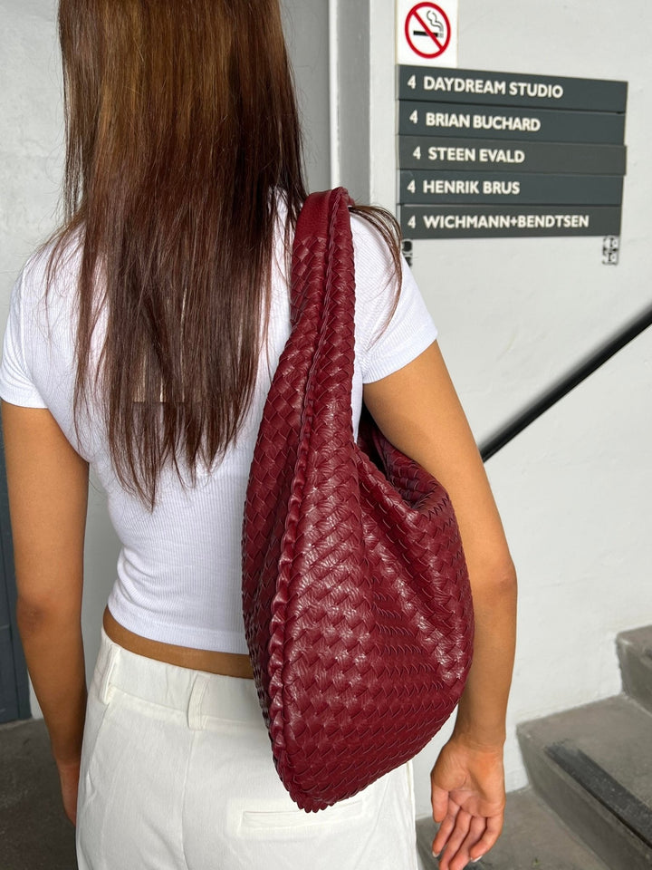 Everyday Tote Bag | Wine Red