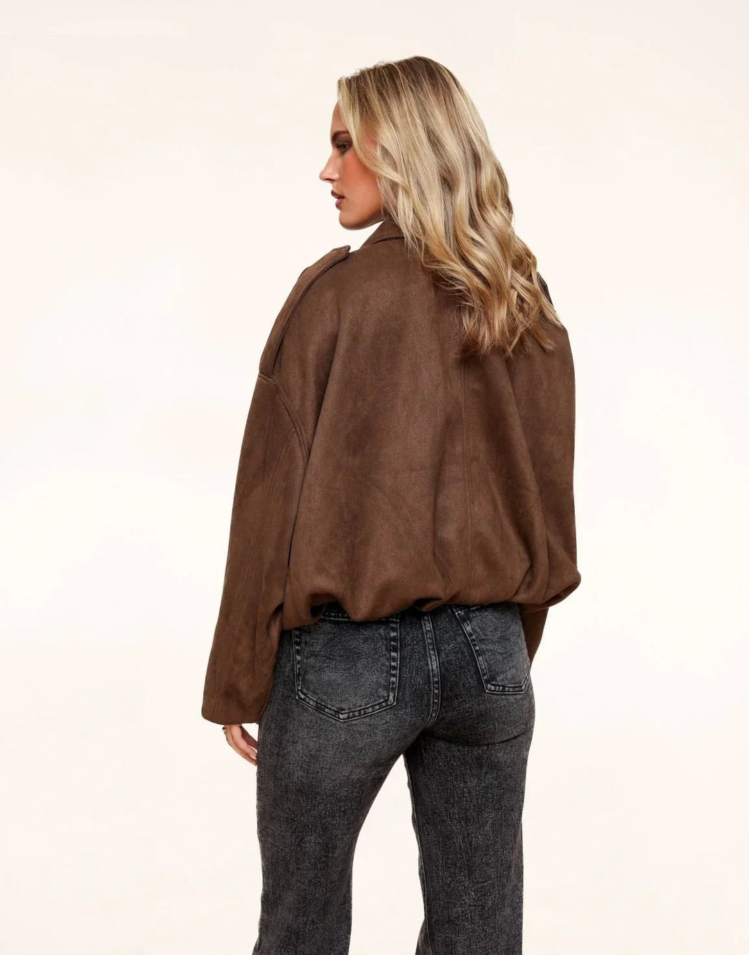 The Marlowe™ Suede Jacket I Dark Brown