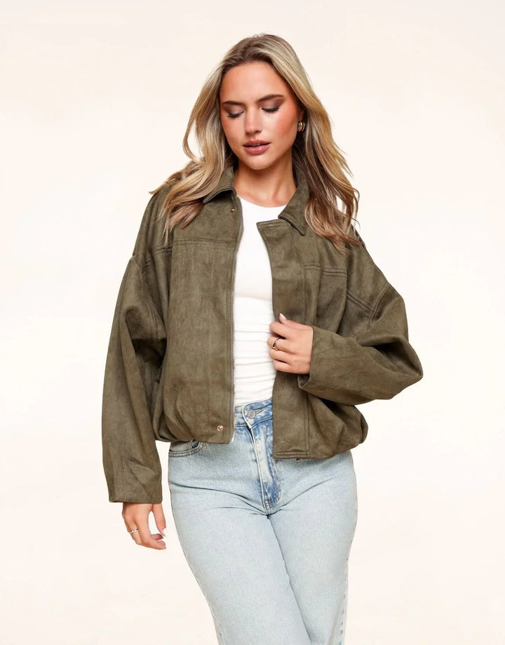 The Marlowe™ Suede Jacket I Army